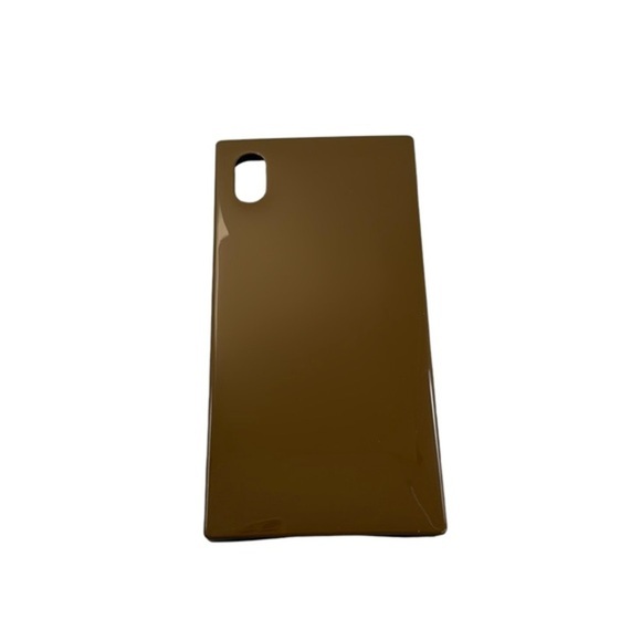 Square Luxury Case for iPhone XR in Timeless Caramel - Slim, Glossy & Shockproof - Picture 2 of 3